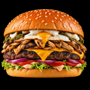x egg burger